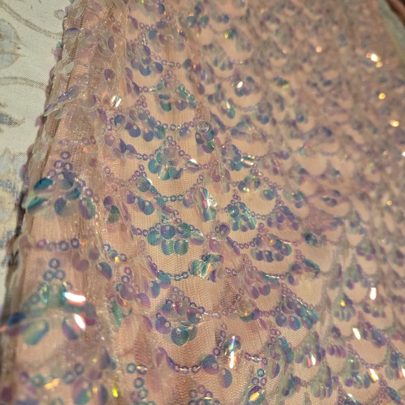 Beautiful Pink Mermaid Sequin Dress - Picture 6 of 8